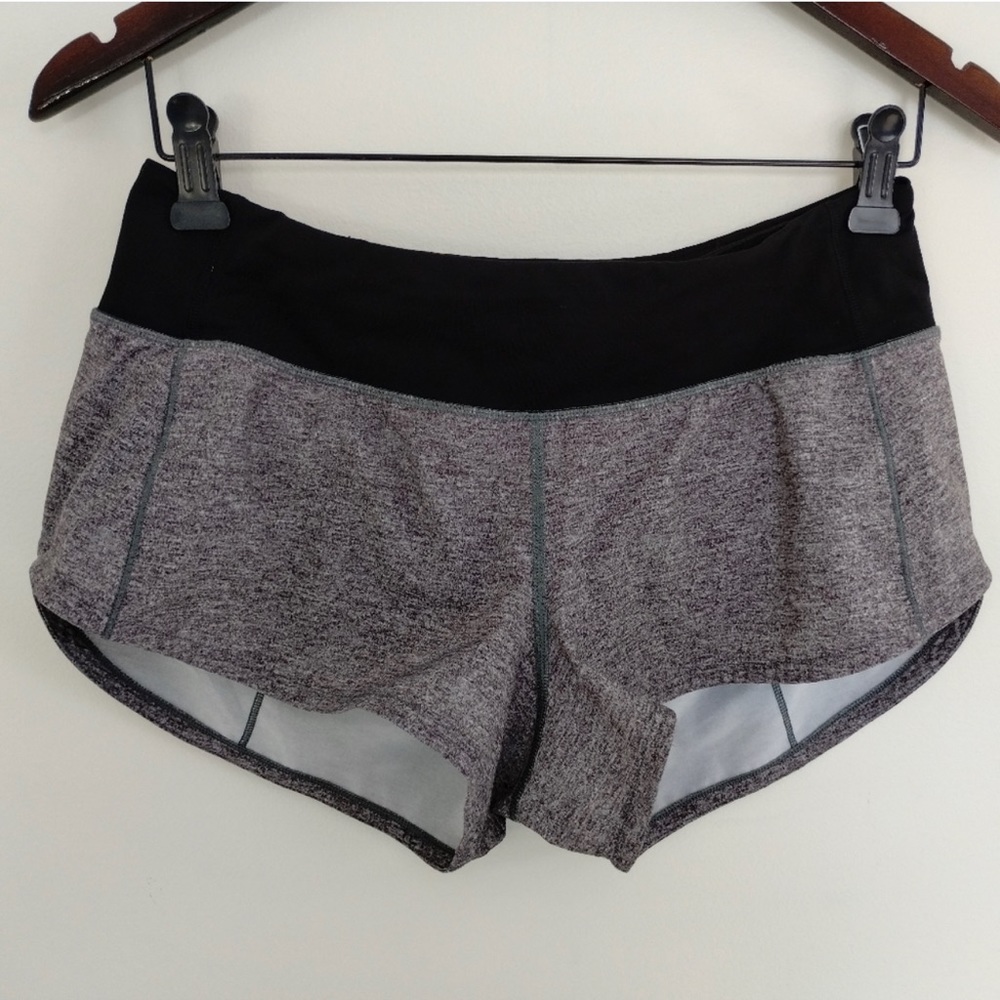 Lululemon Speed Up Short *2.5" grey size 4